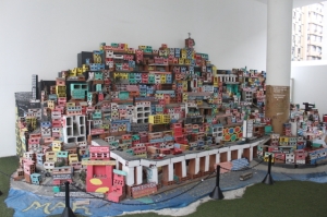 Arts museum - model of a favela (slum district)
