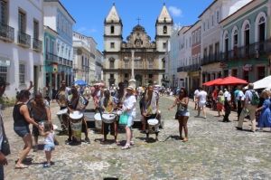 Drumming band in Salvador
